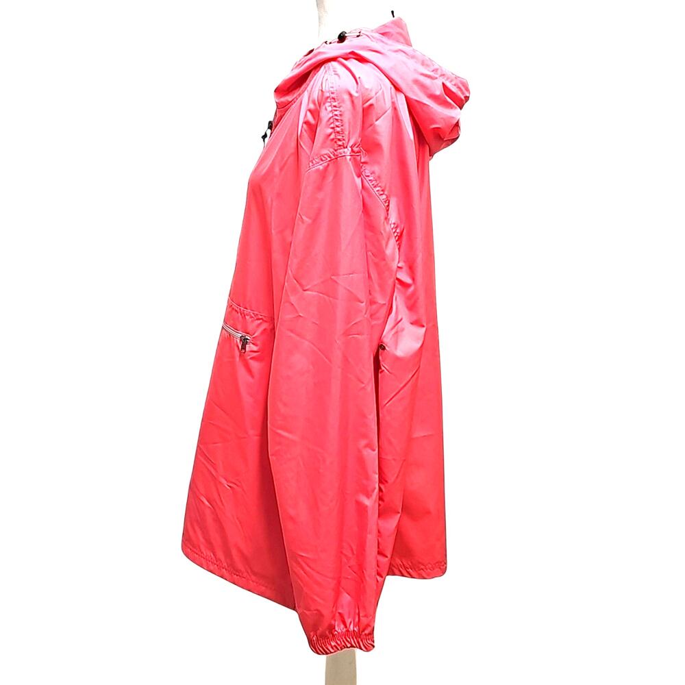 Charles River Unisex 1/4 Zip w/Zip Pocket Light Coral Rain Wear Hoodie Size XXXL - Picture 3 of 10